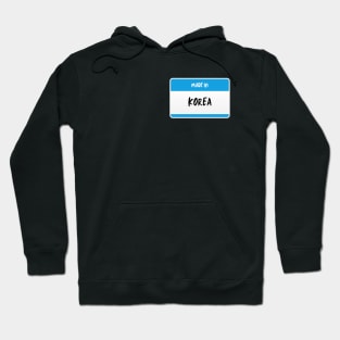 Made In Korea - Name Tag Hoodie